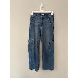 SO wide leg cargo jeans size 5